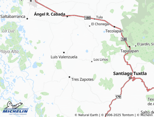 MICHELIN Ixhuapan map - ViaMichelin
