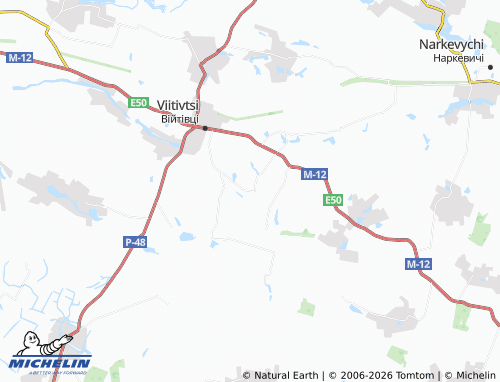 MICHELIN Petrykivtsi map - ViaMichelin
