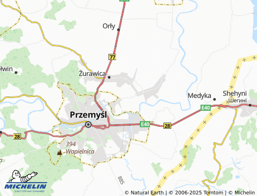 MICHELIN Buszkowiczki map - ViaMichelin