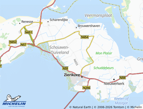 Carte MICHELIN Kerkwerve - ViaMichelin