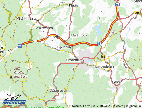 Mappa MICHELIN Roda - ViaMichelin