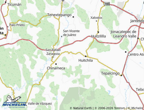 MICHELIN Zacapalco map - ViaMichelin