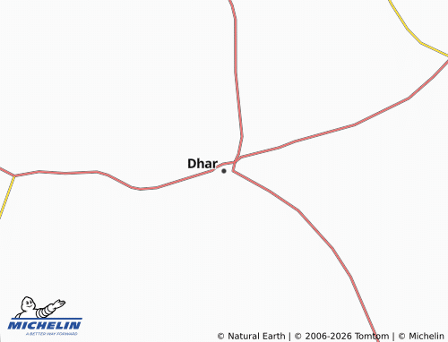 Carte MICHELIN Dhar - ViaMichelin
