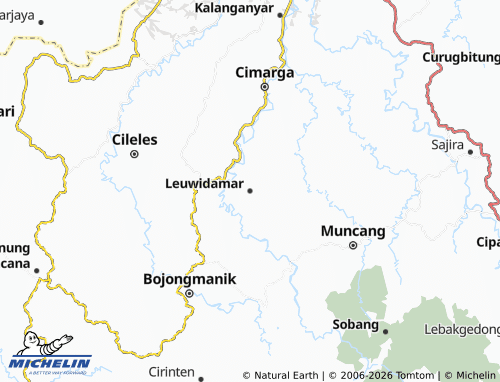 MICHELIN Leuwidamar map - ViaMichelin