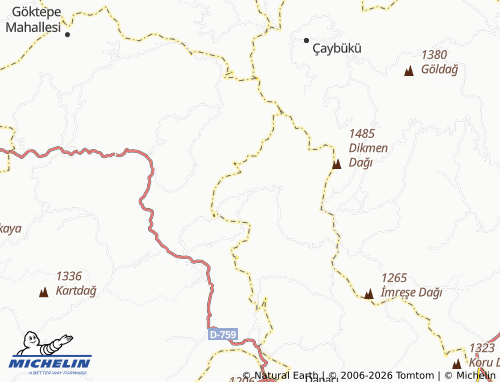 Mappa MICHELIN Akdivan - ViaMichelin