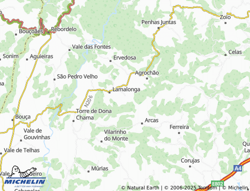 MICHELIN-Landkarte Vilarinho de Agrochão - ViaMichelin