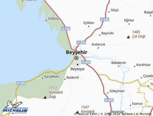 Kaart MICHELIN Beyşehir - ViaMichelin