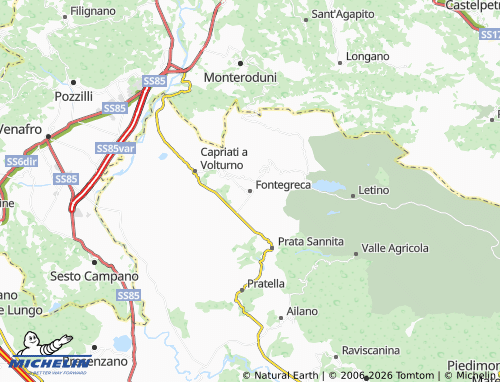 Kaart MICHELIN Fontegreca - ViaMichelin