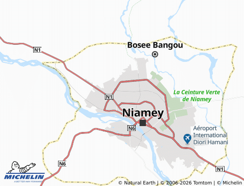 MICHELIN Foulani Kouara Extension map - ViaMichelin