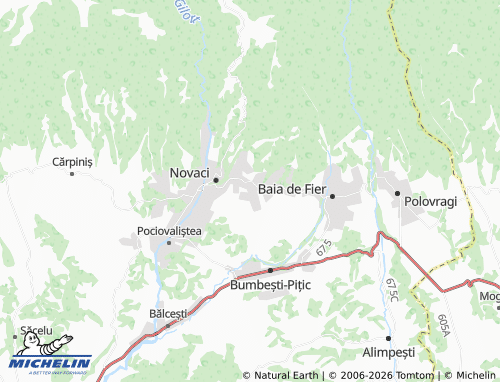 Mappa MICHELIN Bercești - ViaMichelin