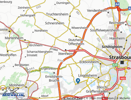 Mapa MICHELIN Ittenheim - ViaMichelin