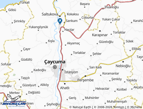 MICHELIN Torlaklar map - ViaMichelin