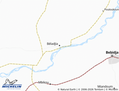 MICHELIN Béladjia map - ViaMichelin