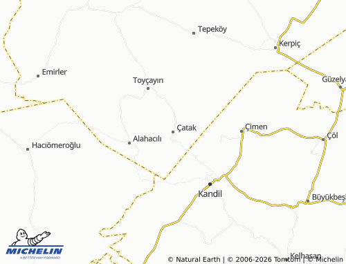 Mapa MICHELIN Çatak - ViaMichelin