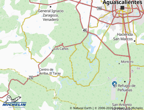 Mappa MICHELIN Cabecita 3 Marías, Rancho Nuevo - ViaMichelin