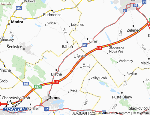 MICHELIN Igram map - ViaMichelin
