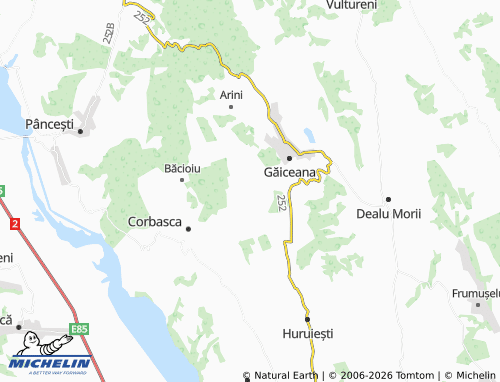 MICHELIN Fundoaia map - ViaMichelin