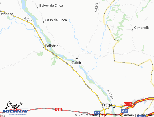 MICHELIN Zaidín map - ViaMichelin
