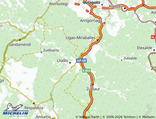 MICHELIN Areta map - ViaMichelin