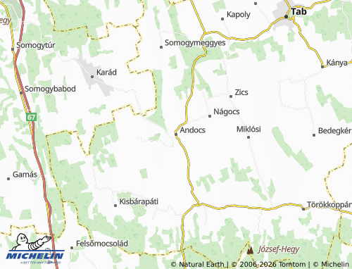 Mapa MICHELIN Andocs - ViaMichelin