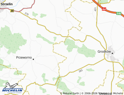 MICHELIN Jeszkotle map - ViaMichelin