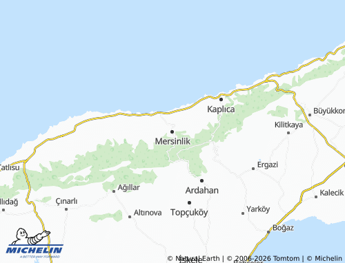 Carte MICHELIN Mersinlik - ViaMichelin
