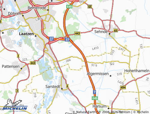MICHELIN Oesselse map - ViaMichelin