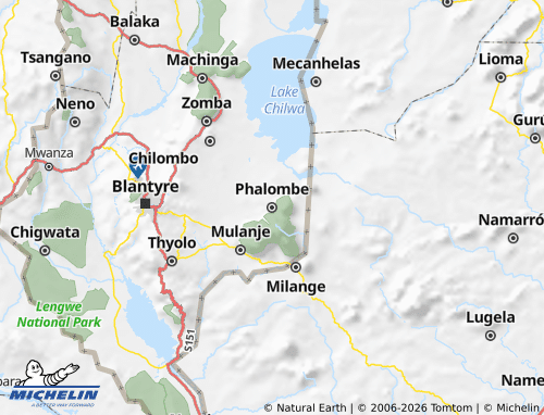 Carte MICHELIN Phalombe - ViaMichelin