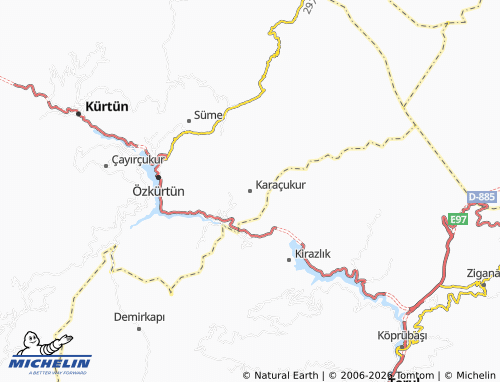 MICHELIN Karaçukur map - ViaMichelin