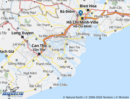 Carte MICHELIN Mỏ Cày Nam - ViaMichelin