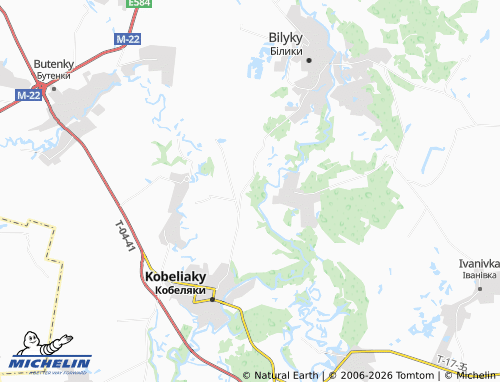 MICHELIN Lishchynivka map - ViaMichelin