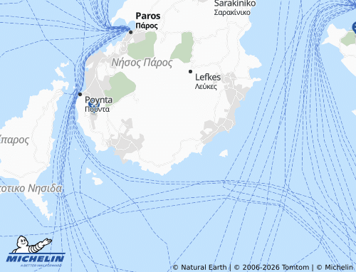Carte MICHELIN Aspro Chorio - ViaMichelin