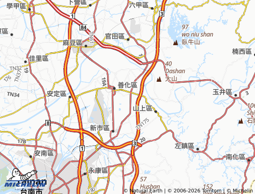 Mapa MICHELIN xiao xin ying - ViaMichelin