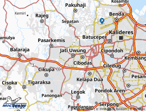 MICHELIN Jati Uwung map - ViaMichelin