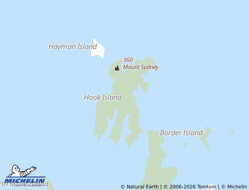 MICHELIN Hook Island map - ViaMichelin