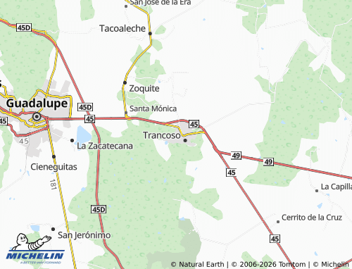 Mappa MICHELIN Primera del Rancho - ViaMichelin