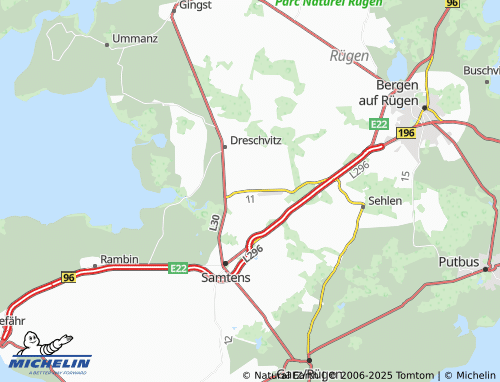 MICHELIN Güttin map - ViaMichelin