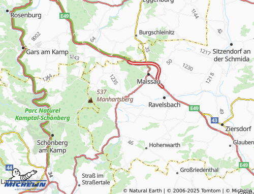 MICHELIN-Landkarte Grübern - ViaMichelin
