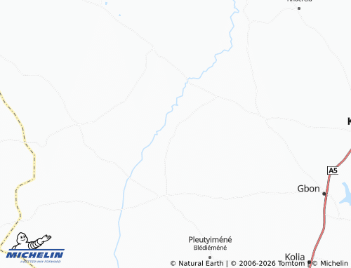 MICHELIN-Landkarte Koro - ViaMichelin
