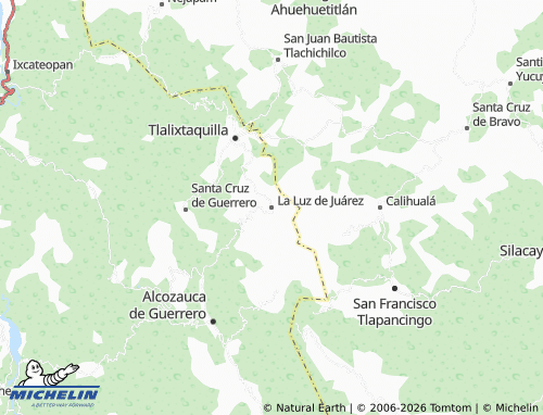 Mappa MICHELIN La Luz de Juárez - ViaMichelin