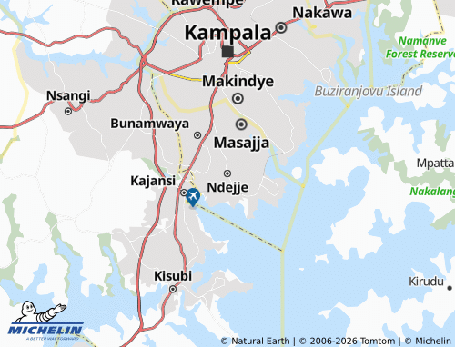 Mappa MICHELIN Ndejje - ViaMichelin