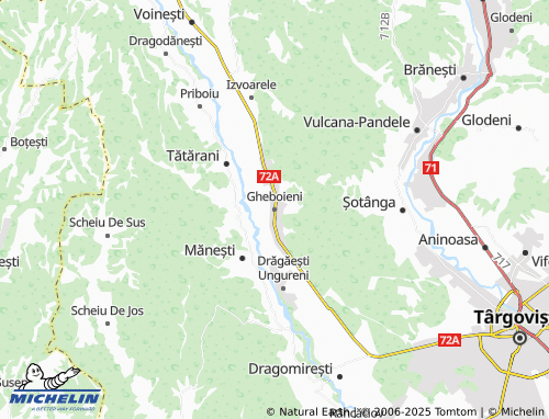MICHELIN-Landkarte Gheboieni - ViaMichelin