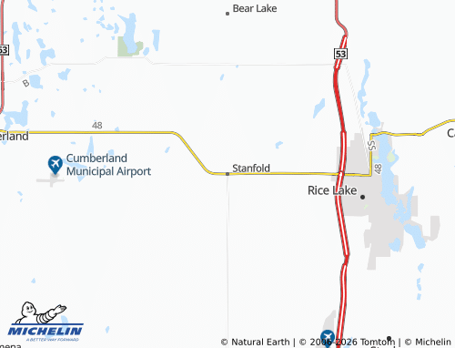 Mapa MICHELIN Stanfold - ViaMichelin