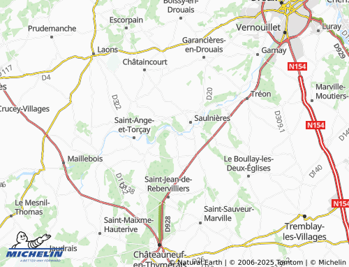MICHELIN-Landkarte Fontaine-les-Ribouts - ViaMichelin