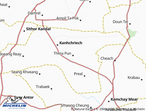 MICHELIN Thma Pun map - ViaMichelin
