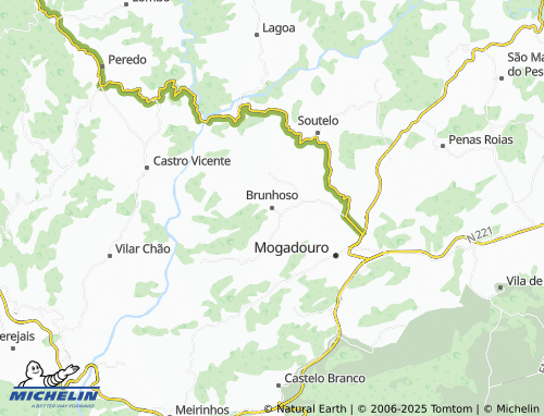 MICHELIN Brunhoso map - ViaMichelin