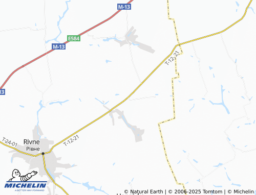 MICHELIN Pryiut map - ViaMichelin