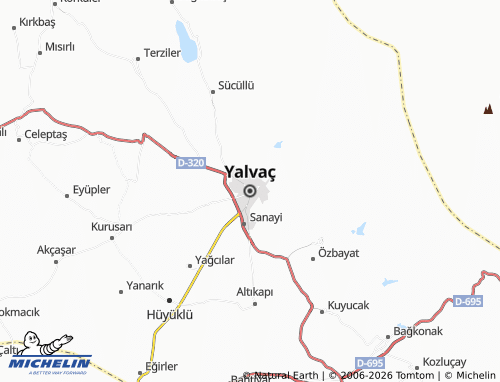 Mappa MICHELIN Yalvaç - ViaMichelin
