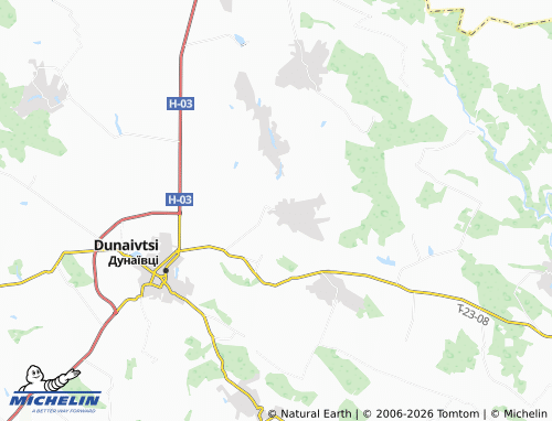 MICHELIN Hirchychna map - ViaMichelin