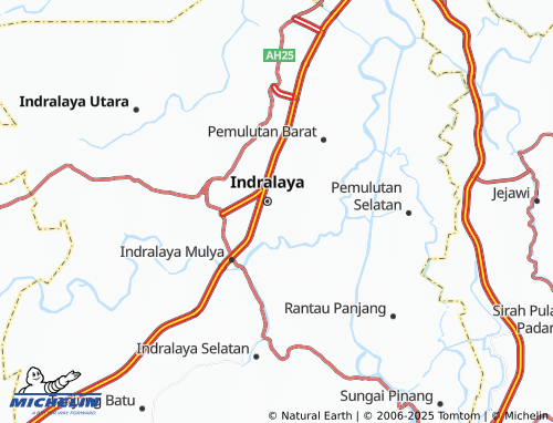 MICHELIN Muara Penimbung Ilir map - ViaMichelin